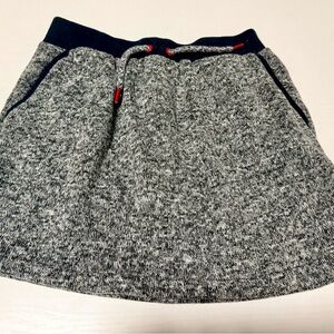 GAP Black and Gray Knit Mini Skirt